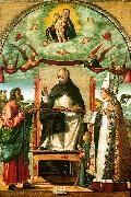 Vittore Carpaccio St.Thomas in Glory between St.Mark & St.Louis of Toulouse oil painting